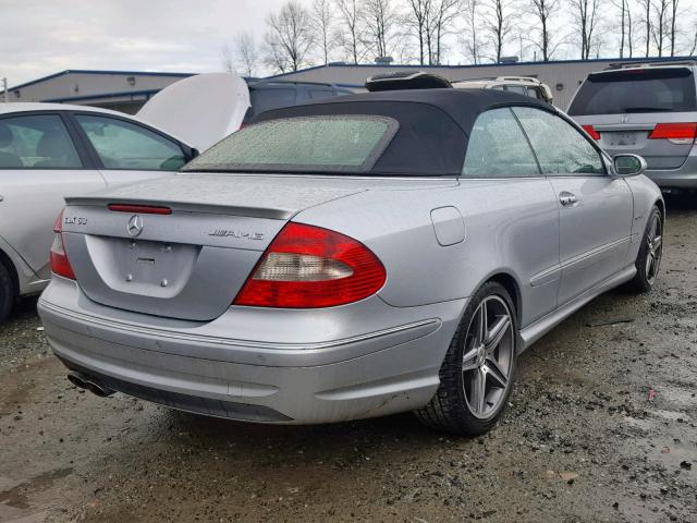 WDBTK77G57T075237 - 2007 MERCEDES-BENZ CLK 63 AMG SILVER photo 4