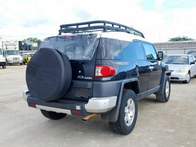 JTEZU11F870006414 - 2007 TOYOTA FJ CRUISER BLACK photo 4