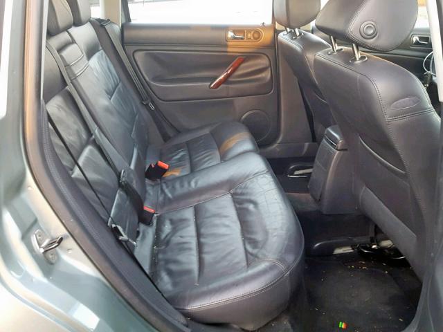 WVWWU63B35E112316 - 2005 VOLKSWAGEN PASSAT GLX GREEN photo 6