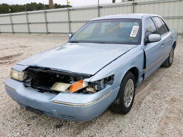 2MEFM74W0XX601294 - 1999 MERCURY GRAND MARQ BLUE photo 2