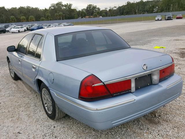 2MEFM74W0XX601294 - 1999 MERCURY GRAND MARQ BLUE photo 3