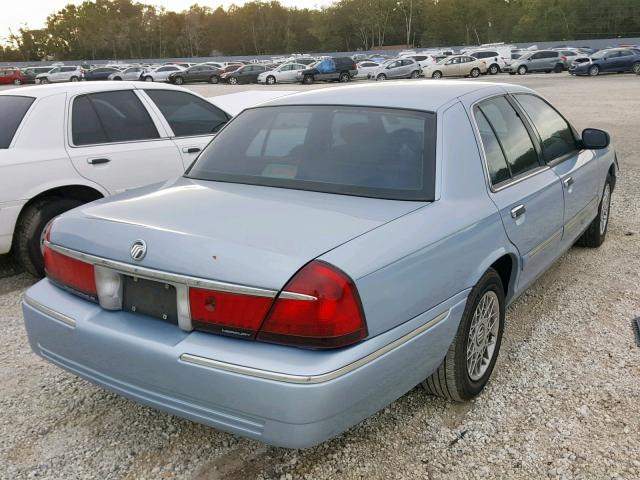 2MEFM74W0XX601294 - 1999 MERCURY GRAND MARQ BLUE photo 4