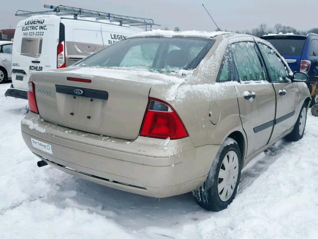 1FAFP34N17W281848 - 2007 FORD FOCUS ZX4 TAN photo 4