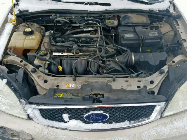 1FAFP34N17W281848 - 2007 FORD FOCUS ZX4 TAN photo 7