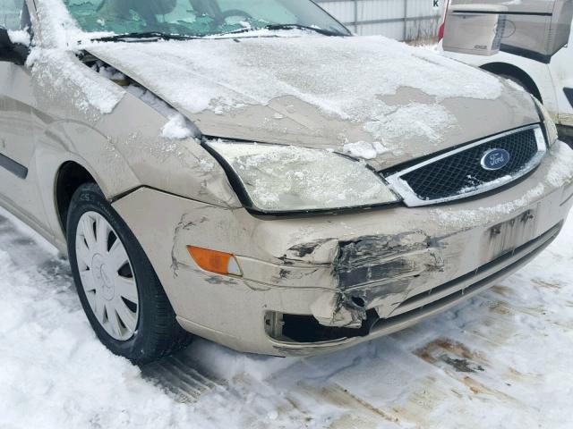 1FAFP34N17W281848 - 2007 FORD FOCUS ZX4 TAN photo 9