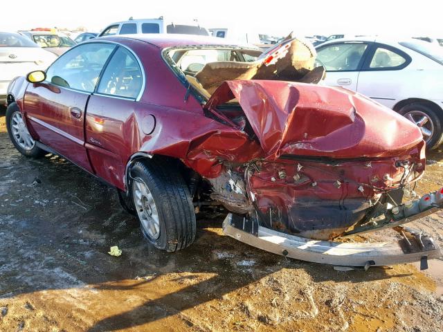 1G4GD2211S4736814 - 1995 BUICK RIVIERA BURGUNDY photo 3