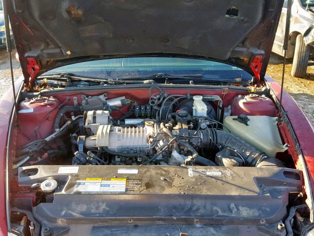 1G4GD2211S4736814 - 1995 BUICK RIVIERA BURGUNDY photo 7