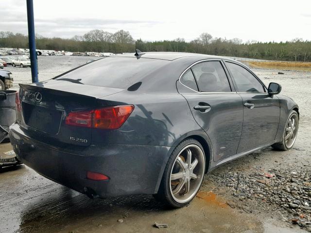 JTHBK262782077468 - 2008 LEXUS IS 250 GRAY photo 4