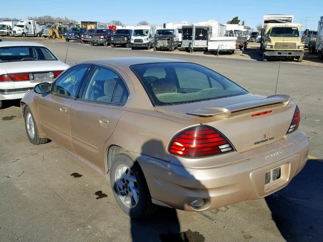 1G2NF52E13C334782 - 2003 PONTIAC GRAND AM S GOLD photo 3