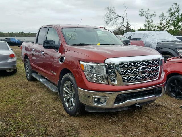 1N6AA1E68HN563362 - 2017 NISSAN TITAN SV MAROON photo 1