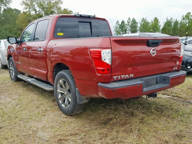 1N6AA1E68HN563362 - 2017 NISSAN TITAN SV MAROON photo 3