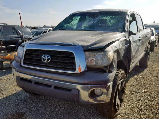 5TFDV54108X045915 - 2008 TOYOTA TUNDRA CRE BROWN photo 2