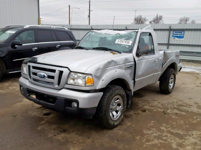 1FTYR11E16PA55467 - 2006 FORD RANGER SILVER photo 2