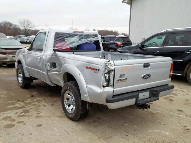 1FTYR11E16PA55467 - 2006 FORD RANGER SILVER photo 3