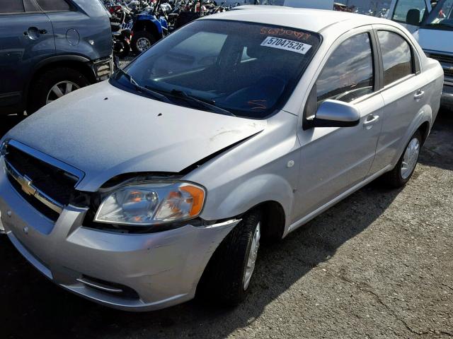 KL1TD56637B105969 - 2007 CHEVROLET AVEO BASE Gümüş foto 2