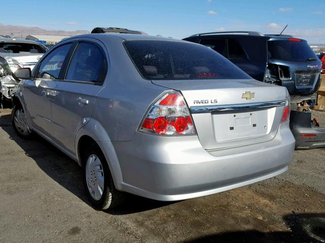 KL1TD56637B105969 - 2007 CHEVROLET AVEO BASE Gümüş foto 3
