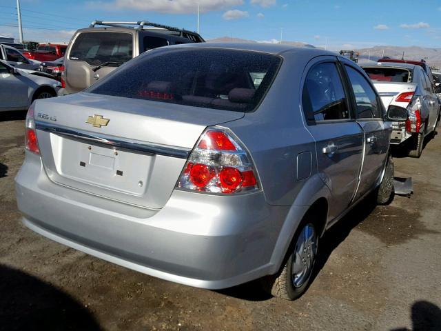 KL1TD56637B105969 - 2007 CHEVROLET AVEO BASE Gümüş foto 4
