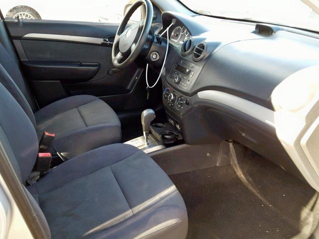 KL1TD56637B105969 - 2007 CHEVROLET AVEO BASE Gümüş foto 5