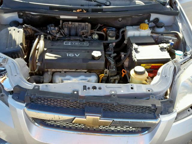 KL1TD56637B105969 - 2007 CHEVROLET AVEO BASE Gümüş foto 7