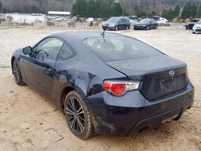 JF1ZNAA1XD1726167 - 2013 TOYOTA SCION FR-S GRAY photo 3