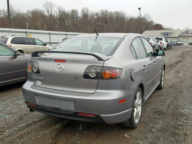 JM1BK323561466764 - 2006 MAZDA 3 S GRAY photo 4