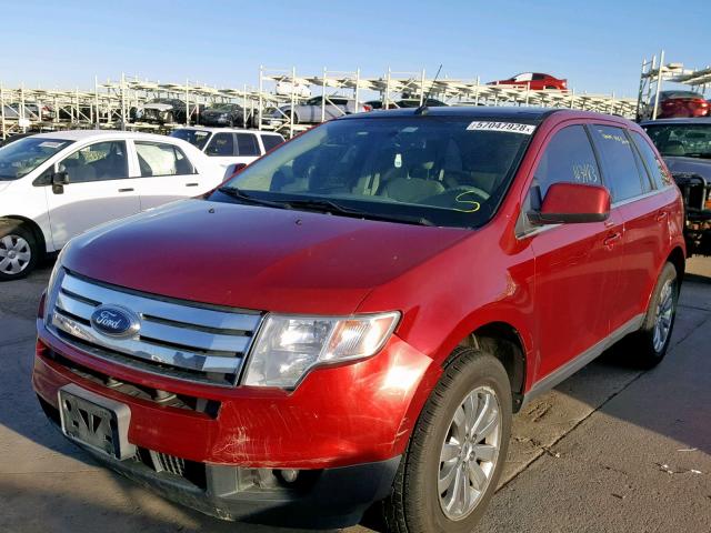 2FMDK39C48BB38480 - 2008 FORD EDGE LIMIT BURGUNDY photo 2