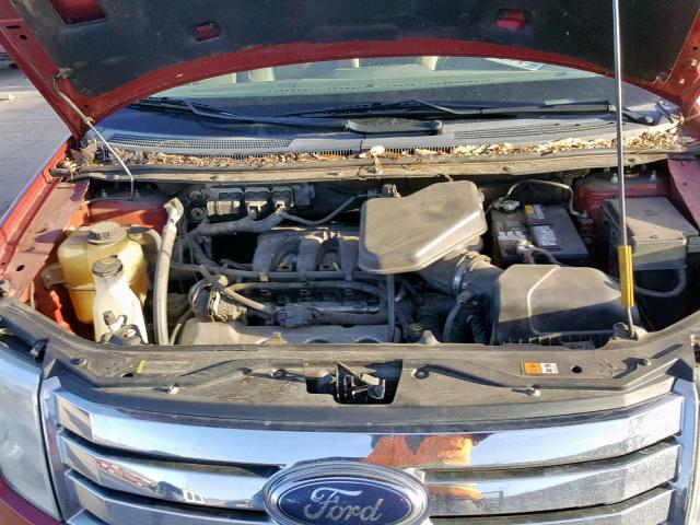 2FMDK39C48BB38480 - 2008 FORD EDGE LIMIT BURGUNDY photo 7