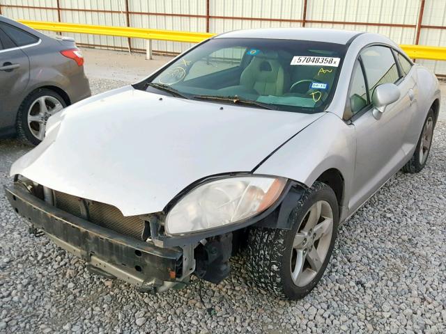 4A3AK24F68E037199 - 2008 MITSUBISHI ECLIPSE GS SILVER photo 2