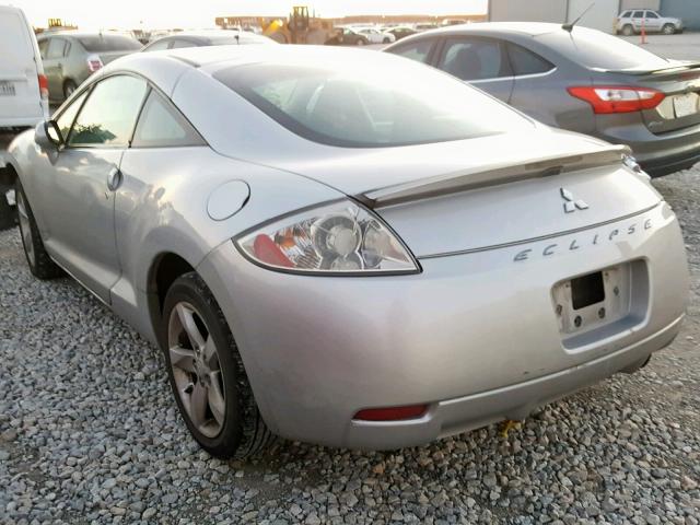 4A3AK24F68E037199 - 2008 MITSUBISHI ECLIPSE GS SILVER photo 3