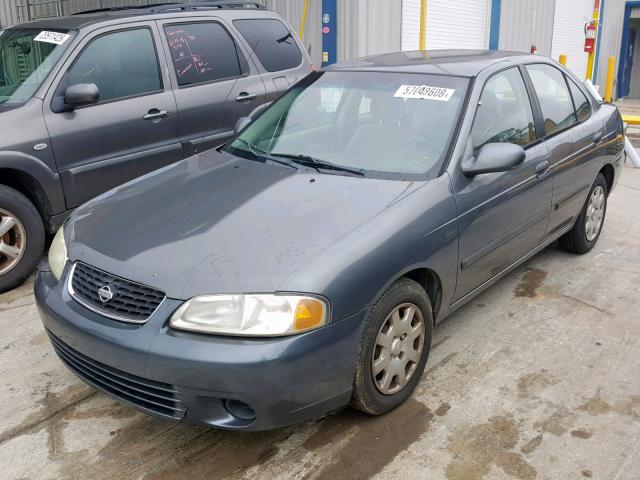 3N1CB51D9YL306038 - 2000 NISSAN SENTRA BAS GRAY photo 2