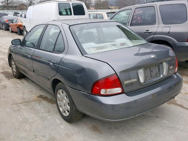 3N1CB51D9YL306038 - 2000 NISSAN SENTRA BAS GRAY photo 3