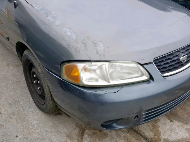 3N1CB51D9YL306038 - 2000 NISSAN SENTRA BAS GRAY photo 9