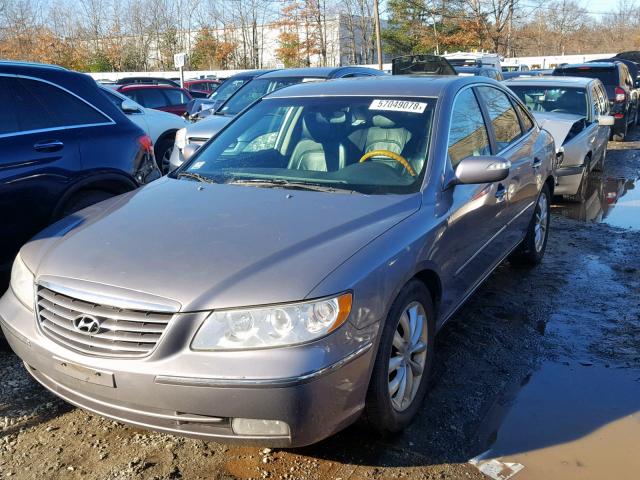 KMHFC46F77A242739 - 2007 HYUNDAI AZERA SE GRAY photo 2