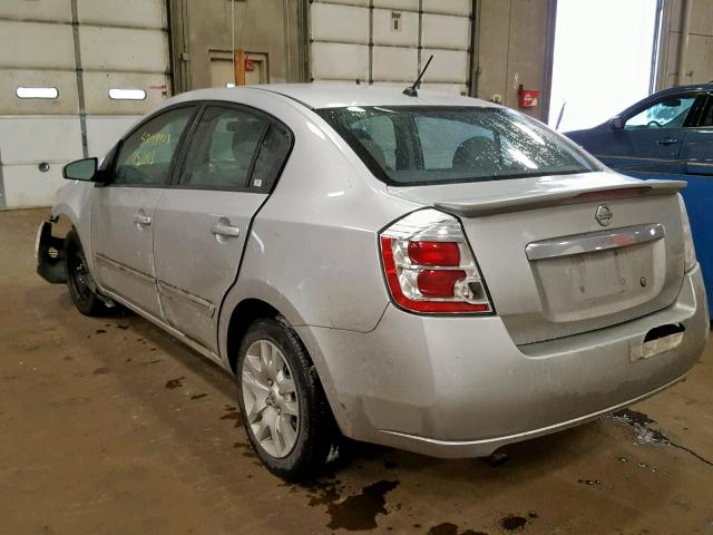 3N1AB6AP0CL718171 - 2012 NISSAN SENTRA 2.0 SILVER photo 3