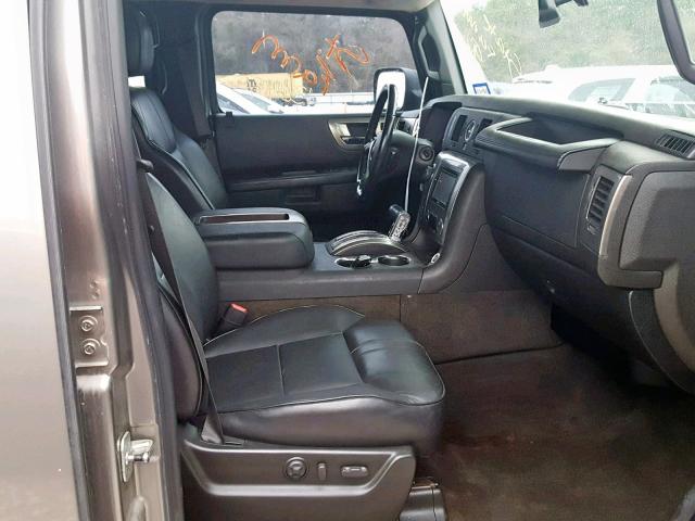 5GRGN23858H101124 - 2008 HUMMER H2 GRAY photo 5