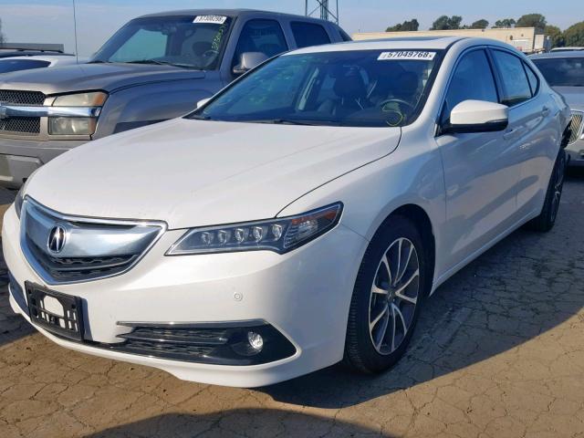 19UUB2F78FA016253 - 2015 ACURA TLX ADVANC WHITE photo 2