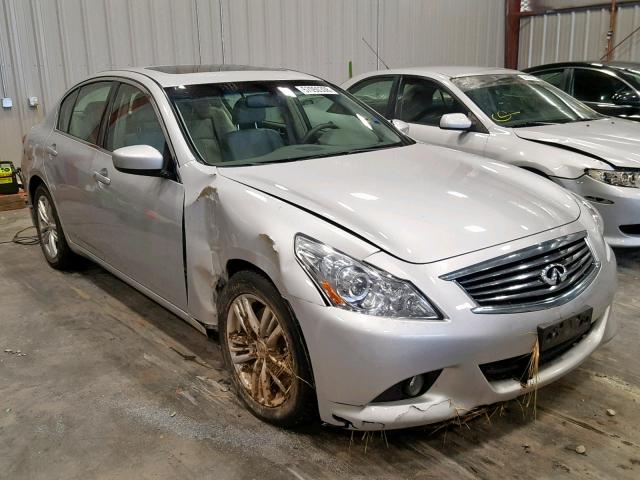 JN1CV6AR4BM355492 - 2011 INFINITI G37 SILVER photo 1