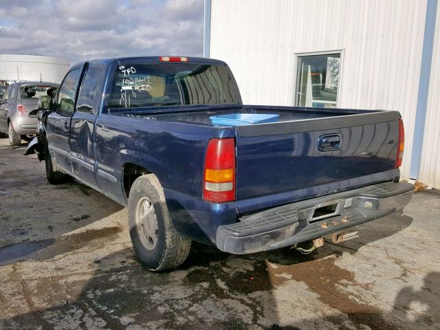 2GTEC19T5X1537414 - 1999 GMC NEW SIERRA BLUE photo 3