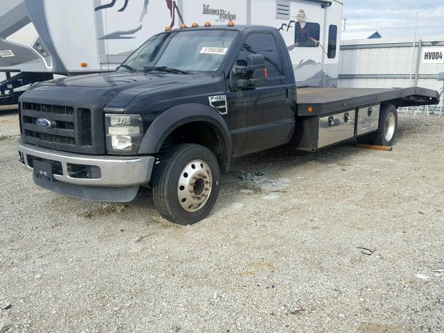 1FDXF46R38EC79464 - 2008 FORD F450 SUPER BLACK photo 2