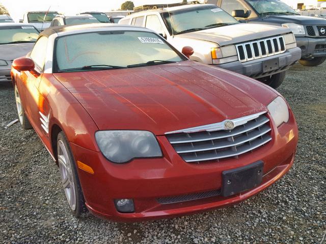 1C3AN65L75X027761 - 2005 CHRYSLER CROSSFIRE RED photo 1