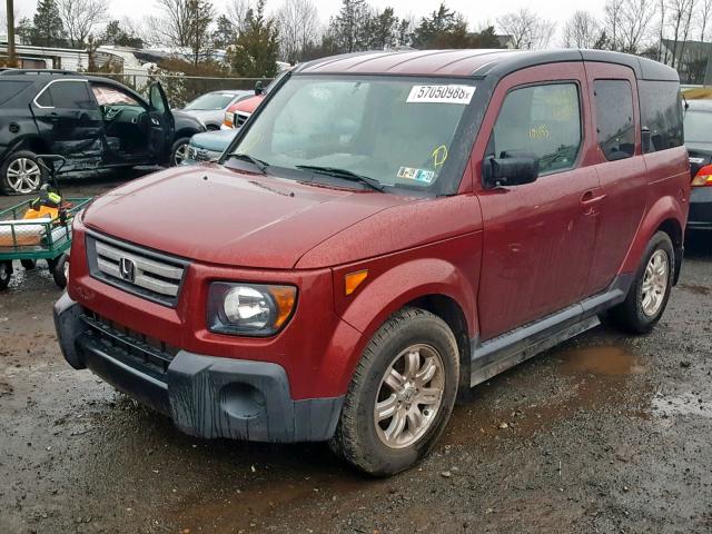 5J6YH18708L006436 - 2008 HONDA ELEMENT EX MAROON photo 2