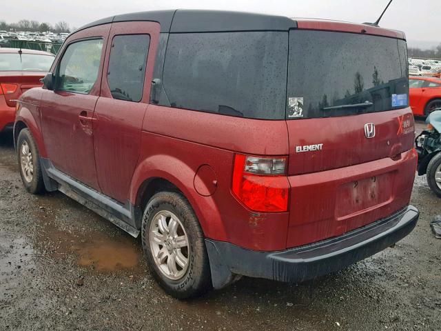 5J6YH18708L006436 - 2008 HONDA ELEMENT EX MAROON photo 3