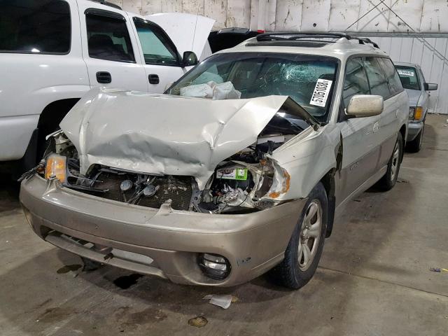 4S3BH686346623242 - 2004 SUBARU LEGACY OUT GOLD photo 2