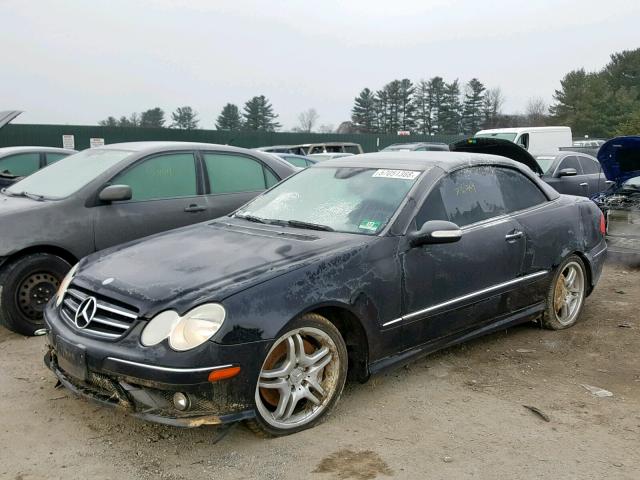 WDBTK72F79T101371 - 2009 MERCEDES-BENZ CLK 550 BLACK photo 2