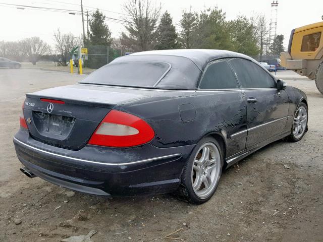 WDBTK72F79T101371 - 2009 MERCEDES-BENZ CLK 550 BLACK photo 4