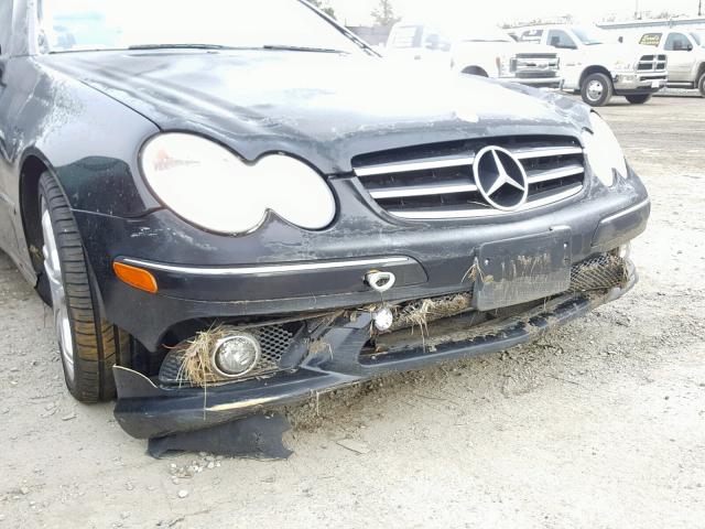 WDBTK72F79T101371 - 2009 MERCEDES-BENZ CLK 550 BLACK photo 9