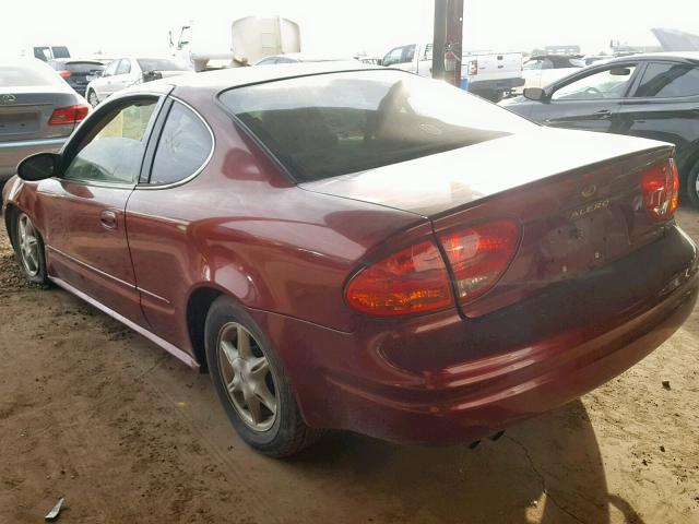 1G3NL12E5YC357762 - 2000 OLDSMOBILE ALERO GL MAROON photo 3