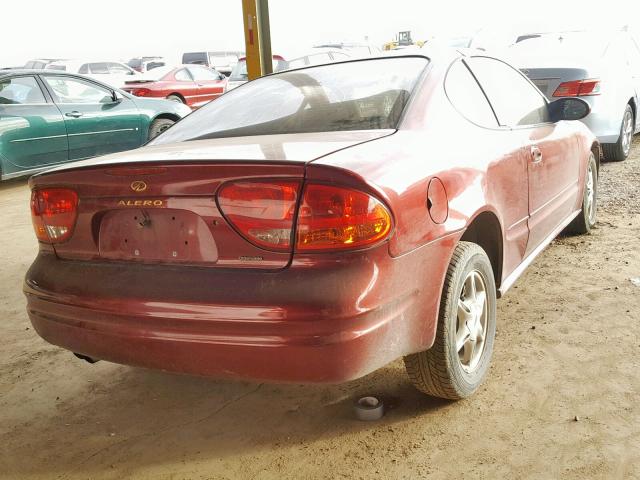 1G3NL12E5YC357762 - 2000 OLDSMOBILE ALERO GL MAROON photo 4