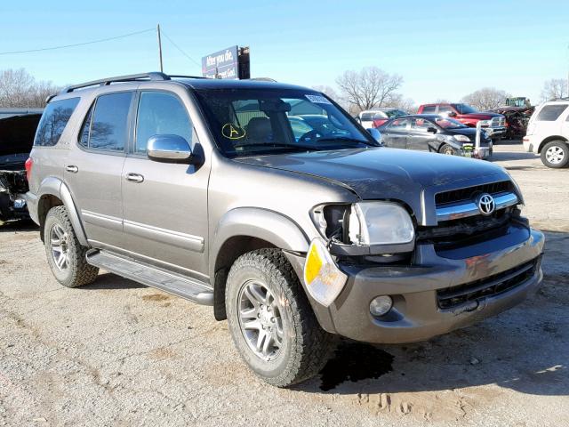 5TDBT48A67S292278 - 2007 TOYOTA SEQUOIA LI GRAY photo 1