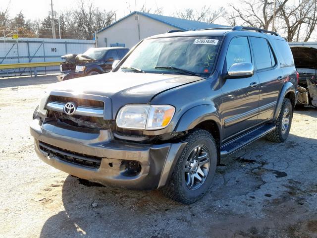 5TDBT48A67S292278 - 2007 TOYOTA SEQUOIA LI GRAY photo 2